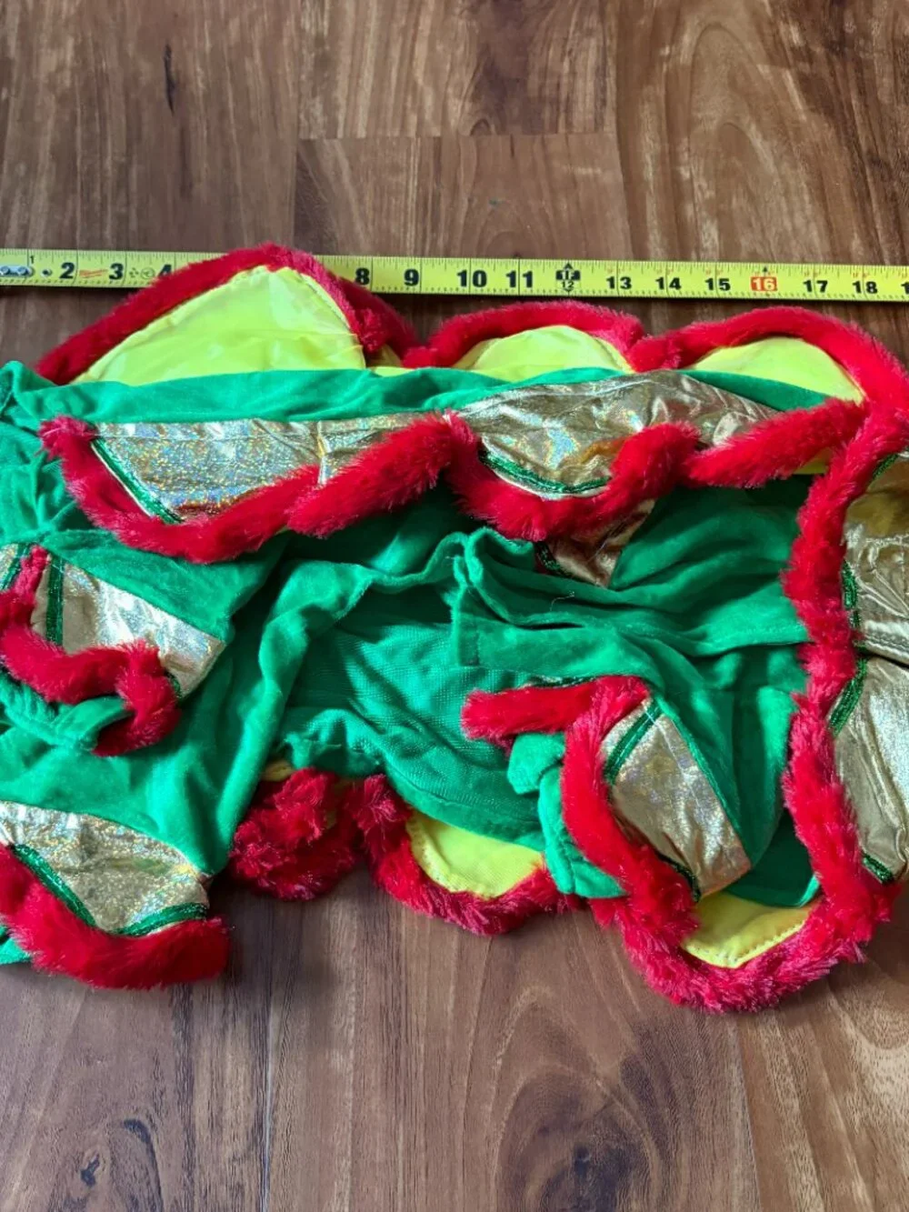 Chinese Lion Dance pet costume, Lunar New Year / Halloween dog clothes, size XL